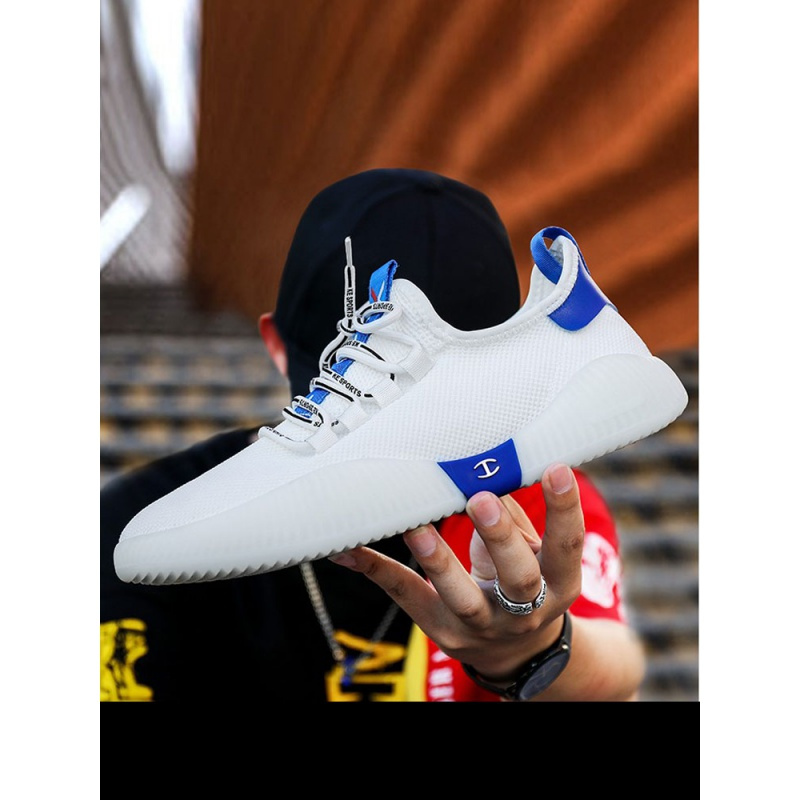 公牛世家男鞋2022夏季新款透气网面轻便潮流小白鞋果冻运动休闲鞋