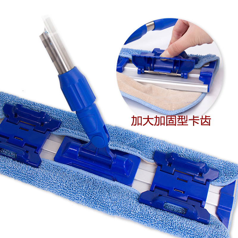 世家 随心通(平板拖把)送替换拖布一拖净家用平板夹毛巾木地板平拖墩布高清大图