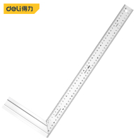 得力(deli) DL4038B 钢角尺铝 型木才 双向 500mm