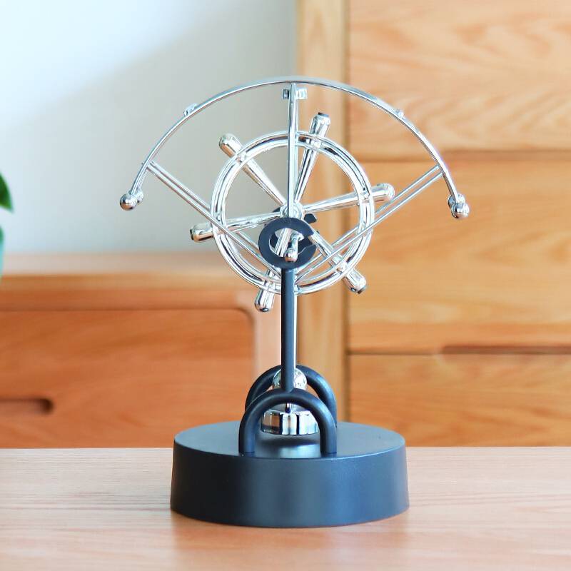 创意牛顿摆球撞球碰碰球混沌摆件摇摆器办公桌面工艺永动机装饰品大号