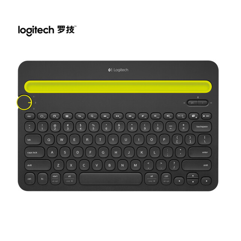罗技(Logitech) K480 无线蓝牙键盘 办公键盘 笔记本键盘 黑色