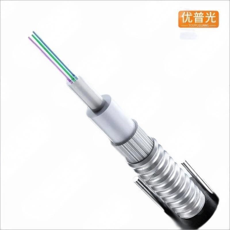 优普光室外铠装单模光纤线8芯中心管式架空光缆 GYXTW-8B(1000米)高清大图