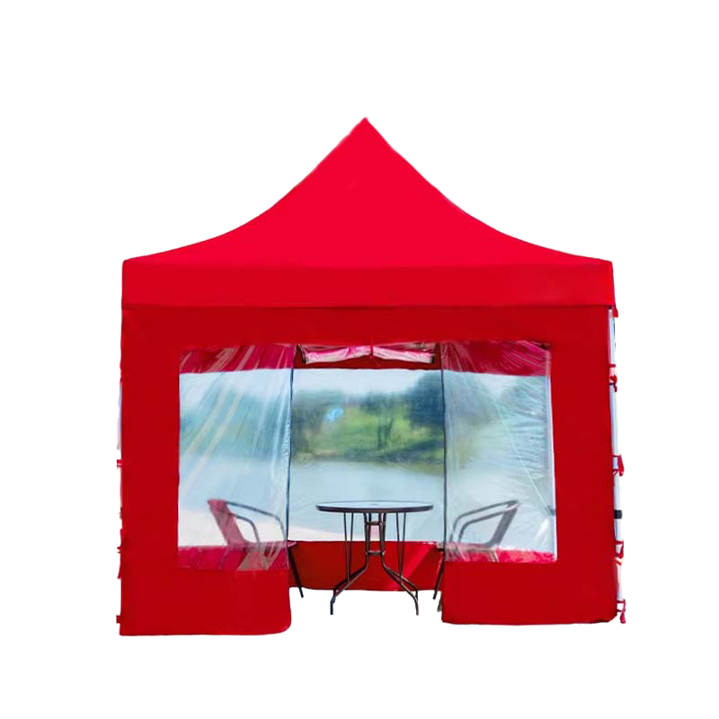 劲脉 户外透明帐篷 红色-3*3*2M 顶高清大图