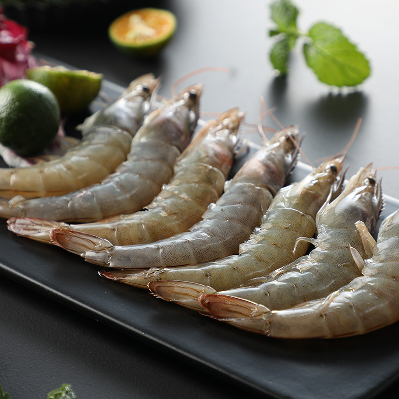 谷源道原装进口厄瓜多尔进口白虾2kg火锅食材海鲜水产大虾