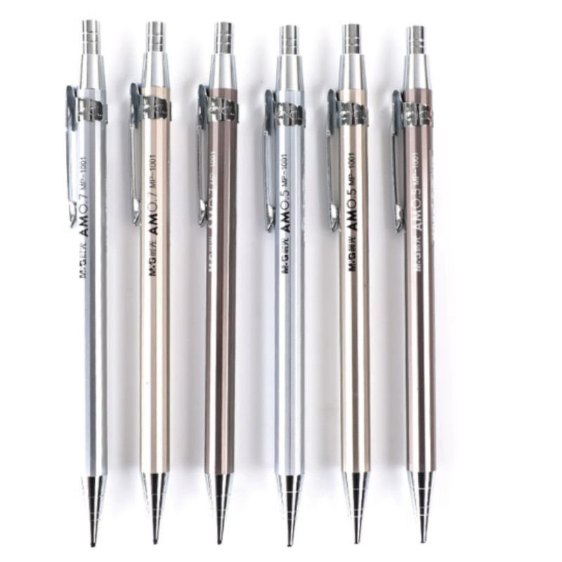 晨光(M&G) MP1001 自动铅笔 铁杆黑0.5mm 36支装 AMP10101110596C高清大图