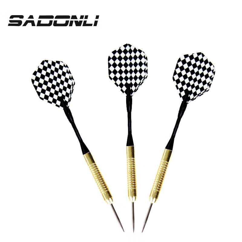 新动力飞镖XD-101 塑料镖杆合金镖筒 3支装 镖叶图案随机