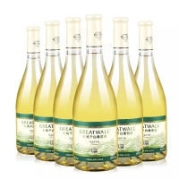 长城（GreatWall ) 长城金钻系列优选莎当妮干白葡萄酒750ml*6瓶