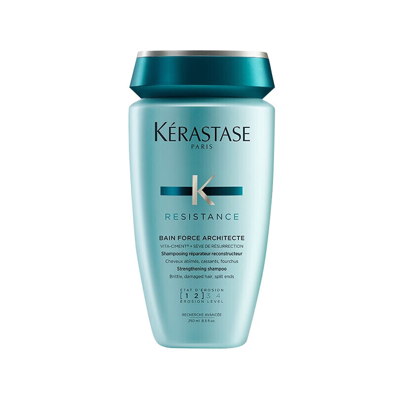 卡诗(KERASTASE)强韧修护洗发水250ml 改善毛躁烫染受损修护男士女士发根滋养