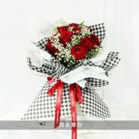 百果园公司 四季等你玫瑰大花束-鲜花束-花头数≥19枝 产地顺丰冷链配送