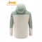 Jeep男女情侣款冲锋衣三合一抓绒内胆J432074085暖沙色 XXXXL
