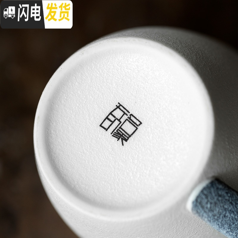 三维工匠创意陶瓷喝水杯子个性马克杯带勺情侣一对家用简约大容量女定制