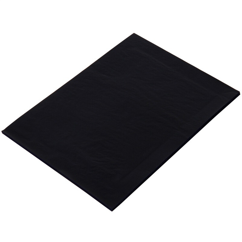 得力(deli)16K经济耐用薄型双面复写纸(25.5*18.5cm) 100张/盒 办公用品 蓝