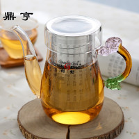 鼎亨加厚玻璃泡茶壶花茶壶三十六计不锈钢内胆过滤冲茶器茶具包邮