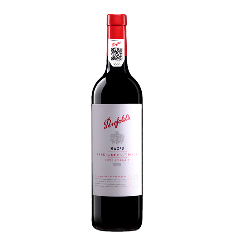 澳大利亚 奔富麦克斯 Penfolds Max’s 赤霞珠干红葡萄酒750ml 单支装