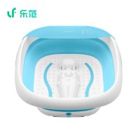 乐范折叠足浴盆 自动按摩洗脚盆 电动加热泡脚桶 家用恒温泡脚盆神器 科技蓝