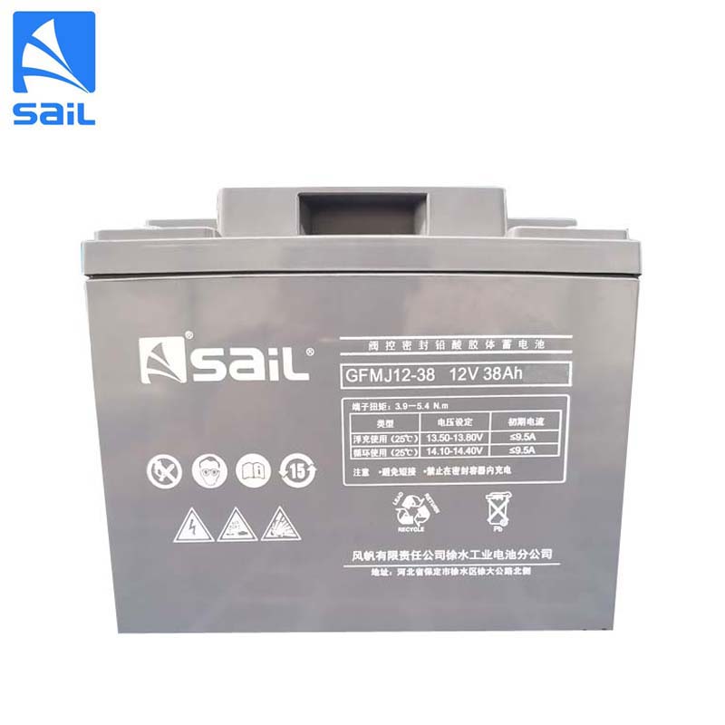 风帆 胶体蓄电池(板式)GFMJ12-38 12V38AH(个)