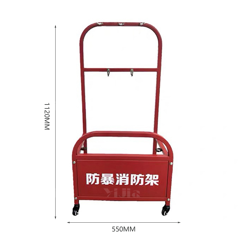 翌嘉 YJ4121703 防暴装备架 保安安防消防展示架陈列架 红色高清大图