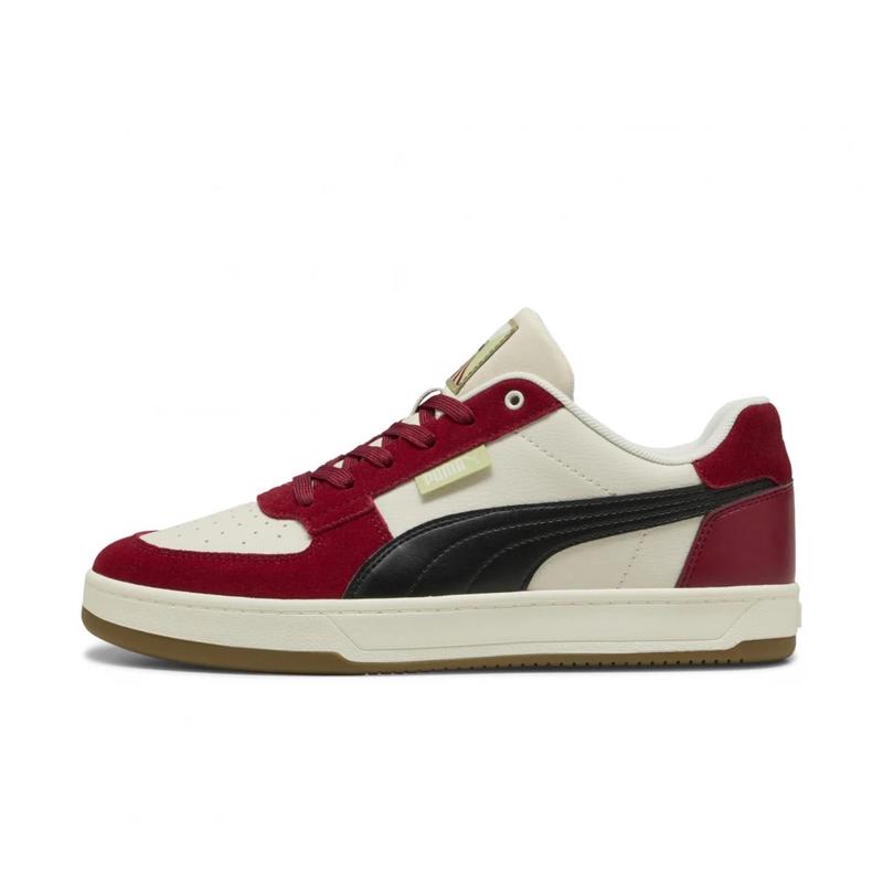 彪马(Puma)小白鞋男潮牌2025春夏新款拼接撞色休闲运动鞋白红撞色