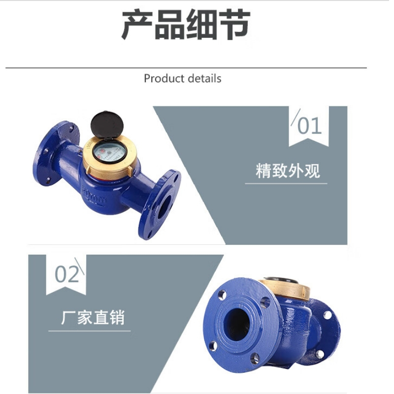 水表DN50/PN1.6/卧式,材质:316L
