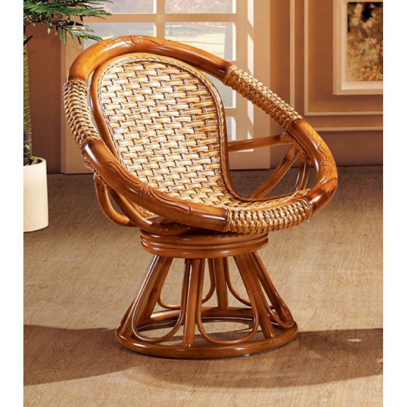 真藤旋转藤椅三件套老人阳台庭院休闲茶桌椅组合单人高靠背腾转椅定制