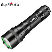 SupFire神火L6强光手电筒26650大容量可充电电池户外骑行R5S防水抗摔远射王LED巡逻照明灯