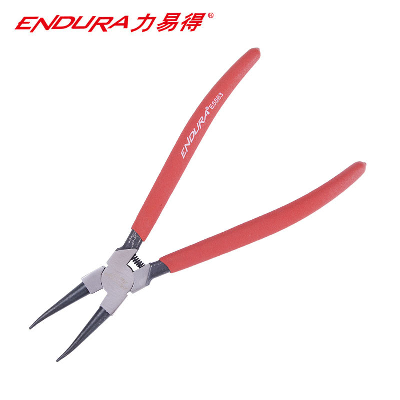 力易得(ENDURA)7寸穴用直口卡簧钳 日式卡簧钳 货号E5533