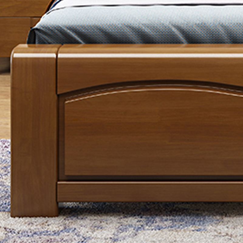 臻远ZY-SMC-129 现代简约实木床双人床 1.8米抽屉高箱高清大图