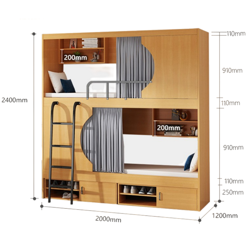豫龙都 员工床 1.2m 张高清大图