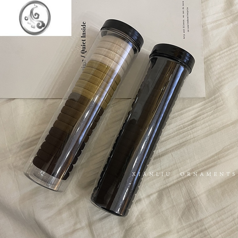 JiMi高弹力头绳丸子头简约气质马尾皮套橡皮筋发圈头饰发绳扎头发皮筋