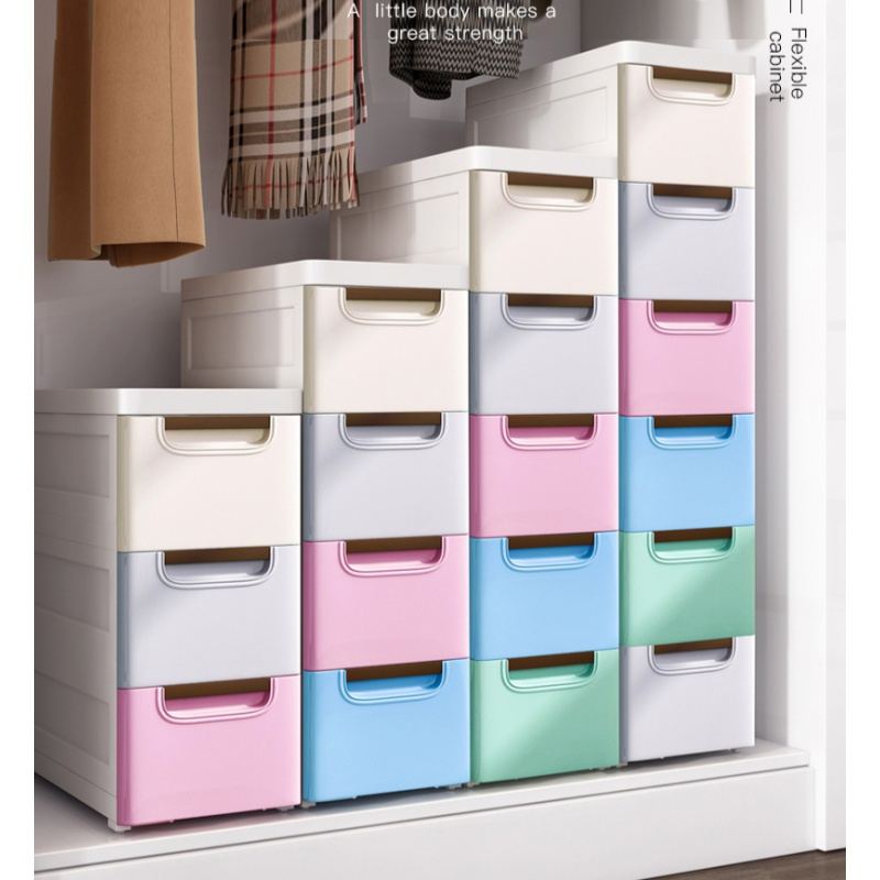 加厚特大号塑料抽屉式收纳箱闪电客盒儿童衣服储物箱收纳柜子多层整理