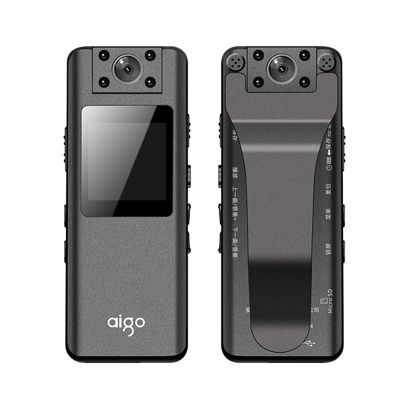 爱国者(aigo)DSJ-S11 64G视频记录仪4000W1080P160°广角夜视旋转镜头磁系设计便携加密高清大图