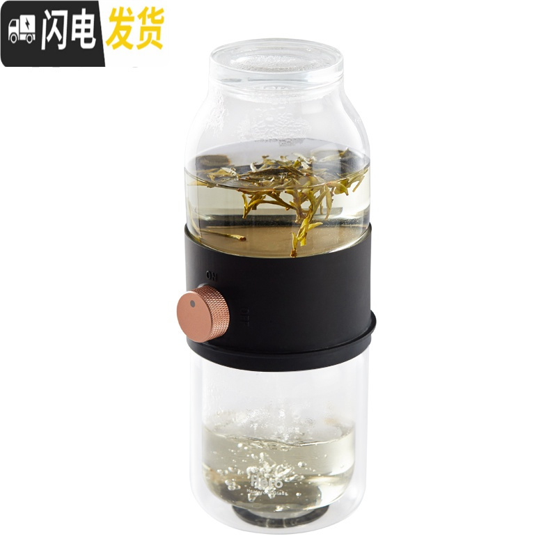 三维工匠小圆便携式一体茶壶旅行茶具套装玻璃茶杯功夫茶具茶水分离杯高清大图