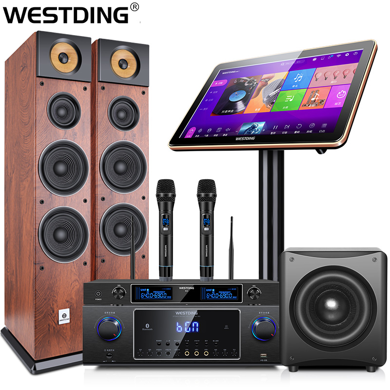 westding/威斯汀 家庭ktv音响套装全套家用ktv卡拉ok音箱k歌功放2t