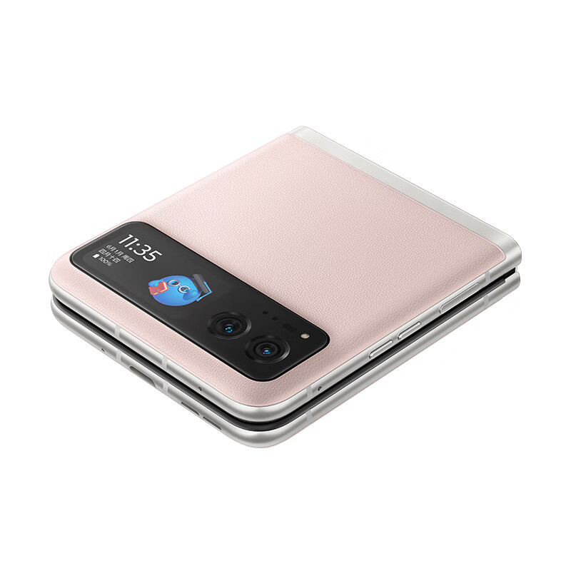 摩托罗拉 moto razr 40 掌心玲珑 自由悬停 旗舰影像 超长续航 双卡双待双5G 折叠屏手机 8GB+256GB 樱络粉