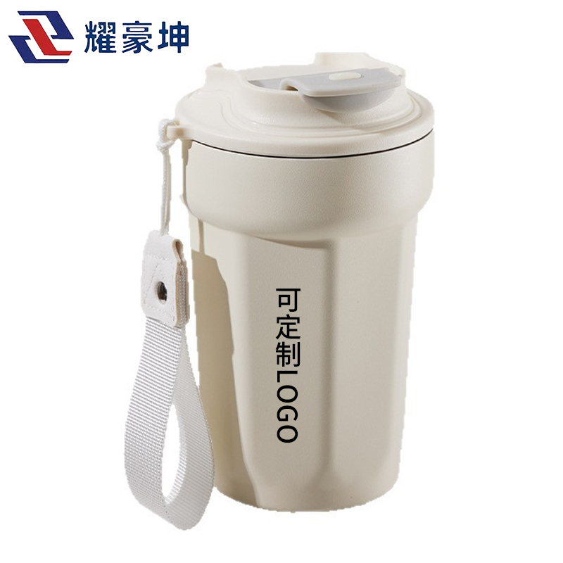耀豪坤 路外宣传不锈钢保温咖啡杯可定制 316-400ML 个高清大图