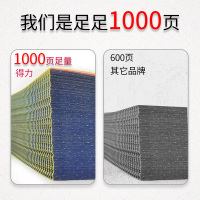 得力(deli)N241-2二联三等份电脑打印纸1000页压线打印纸物流发货单针式打印纸连打纸电脑票据打印纸