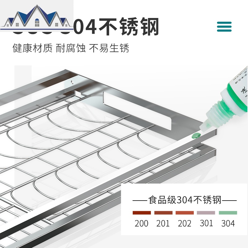 厨房放碗架沥水架挂墙置物架壁挂式水上方晾放碗架墙上收纳挂架 三维工匠高清大图