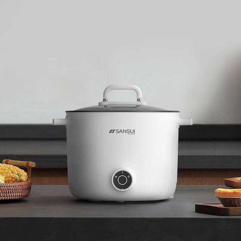 山水(SANSUI) 电煮锅 两档功率一机多能 SD-66D 白色高清大图