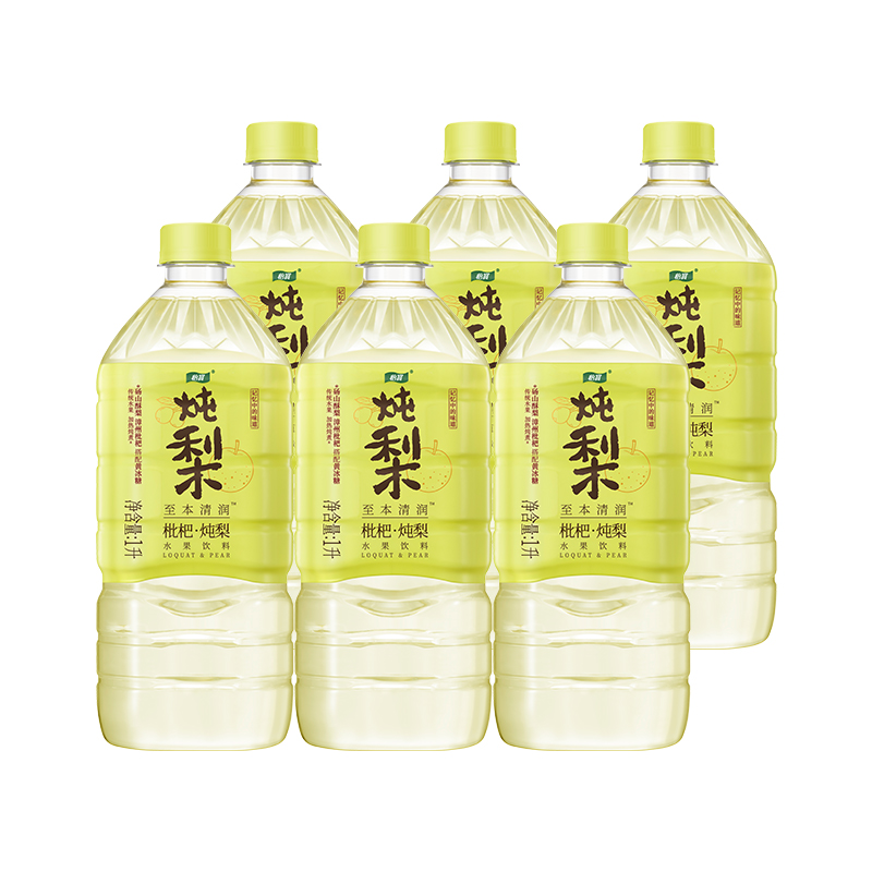怡宝枇杷炖梨水1L*4瓶低糖植物饮料至本清润润肺润嗓果味饮料高清大图