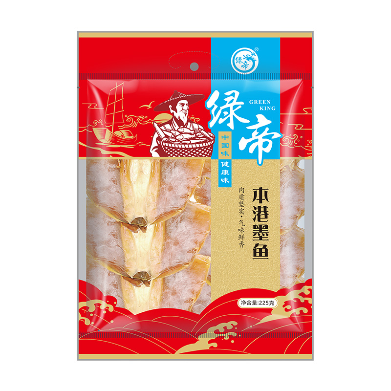 绿帝 海产干货 漳州东山特产 本港墨鱼干 225g