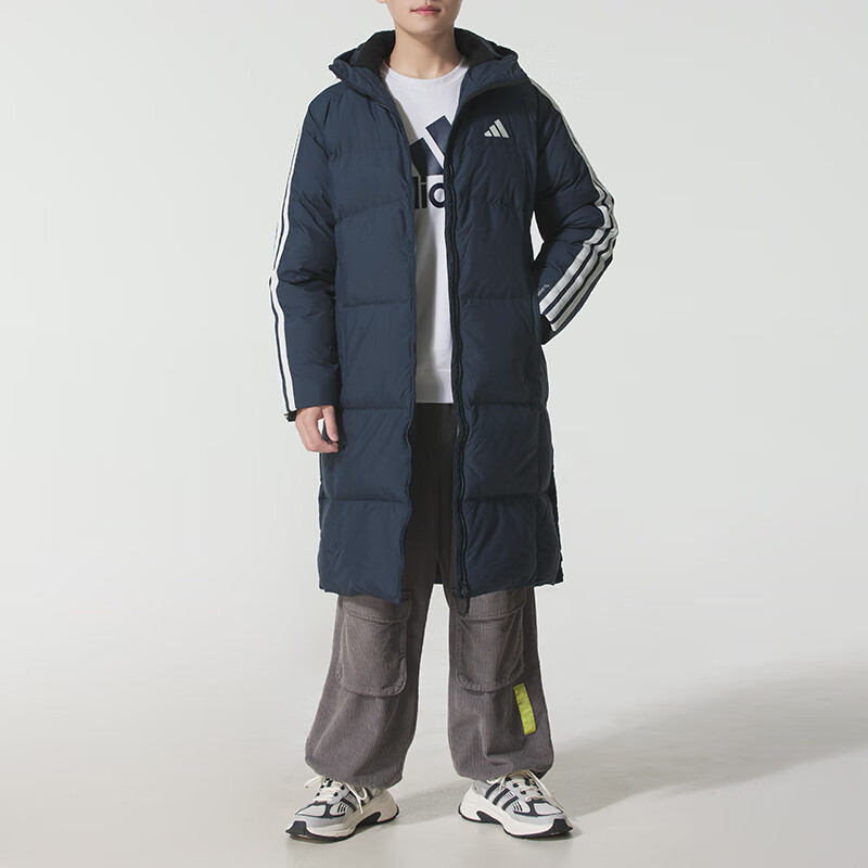 阿迪达斯(adidas)男子新款户外运动休闲连帽羽绒服外套KC2498 ZP高清大图