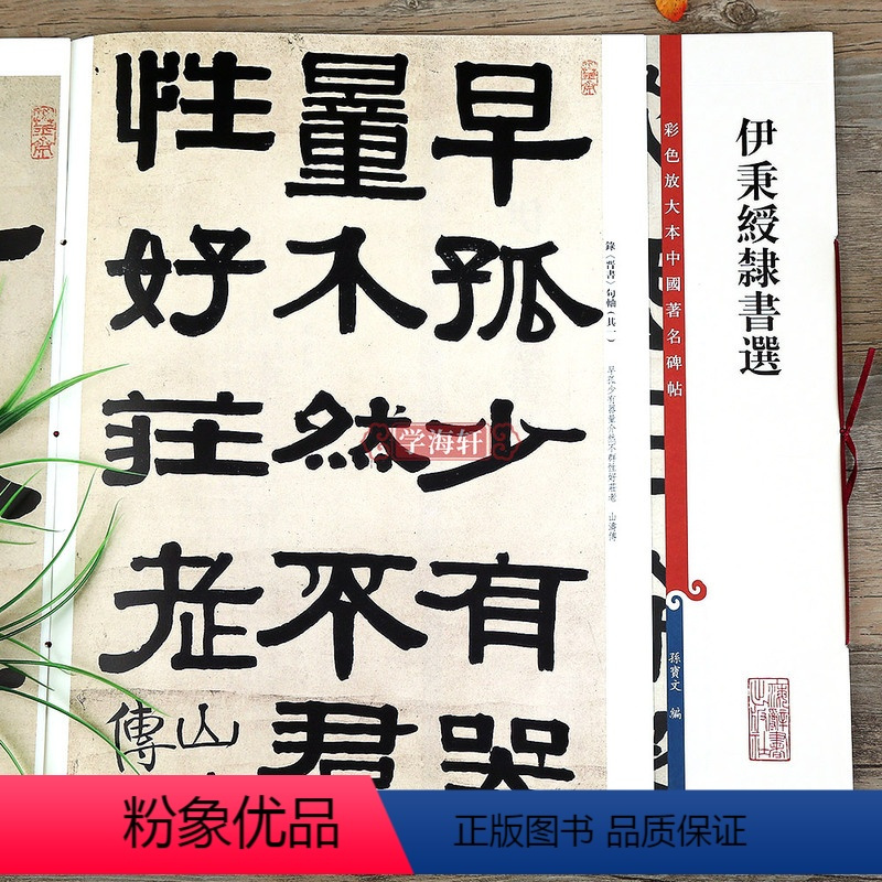 [正版]伊秉绶隶书选 彩色放大本中国著名碑帖繁体旁注孙宝文隶书毛笔字帖书法临摹晋书韩仁碑西狭颂上海辞书出版社学海轩