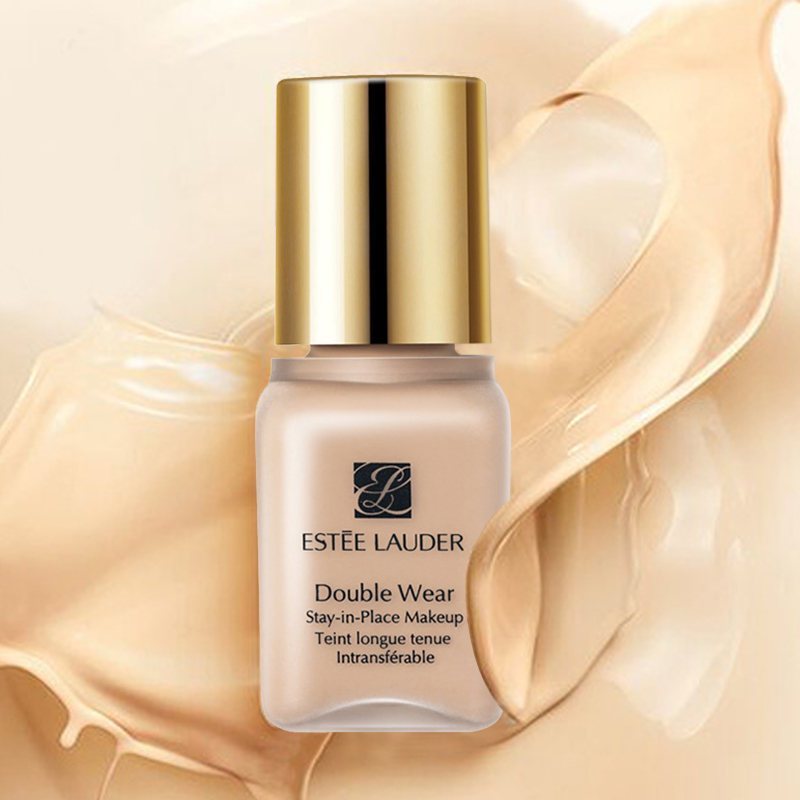 送粉扑est05elauder雅诗兰黛dw持久持妆粉底液中小样15ml171c1匀净