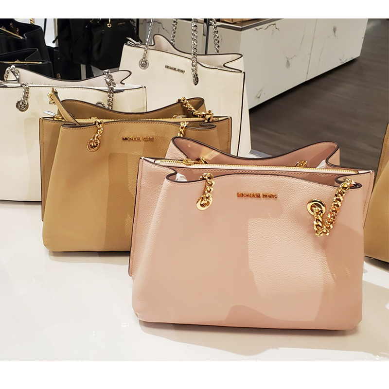 【直营】迈克·科尔斯(MICHAEL KORS)TEAGEN系列真皮拉链款女士手提包单肩包斜跨包 女包