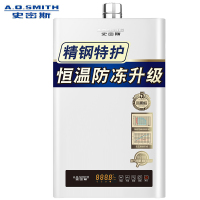 AO史密斯(A.O.Smith)12升燃气热水器JSQ24-VN5 宽频恒温 不锈钢水箱 天然气(美国灰)