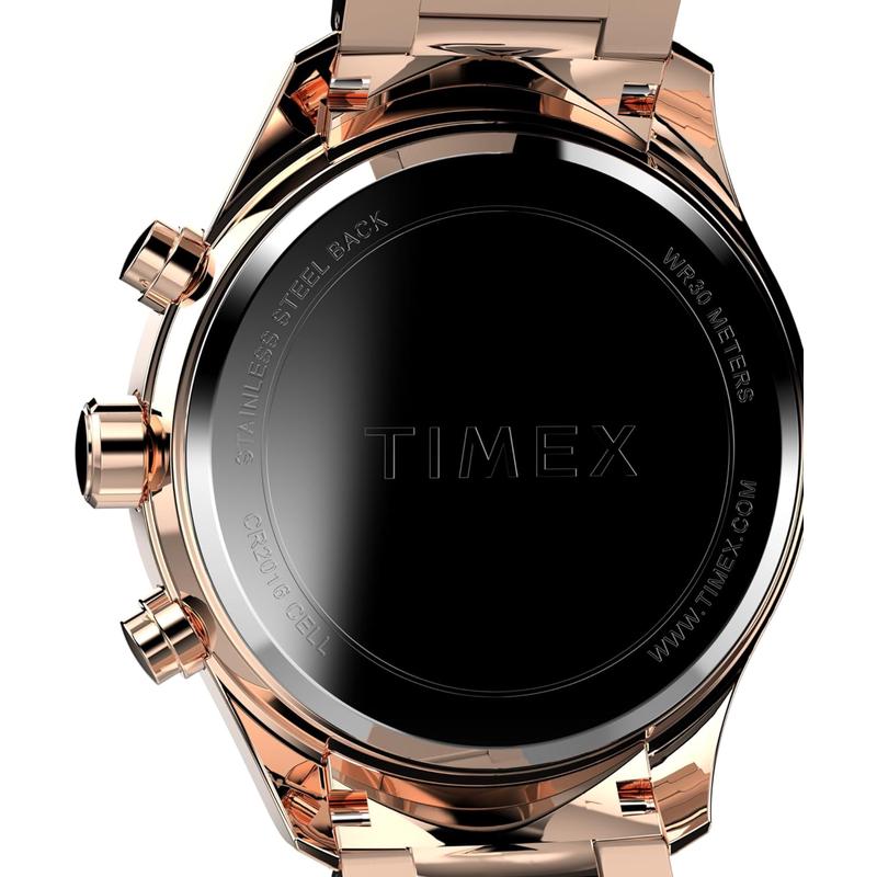 TIMEX女表mm玫瑰金金属表盘石英腕表防水米高清大图