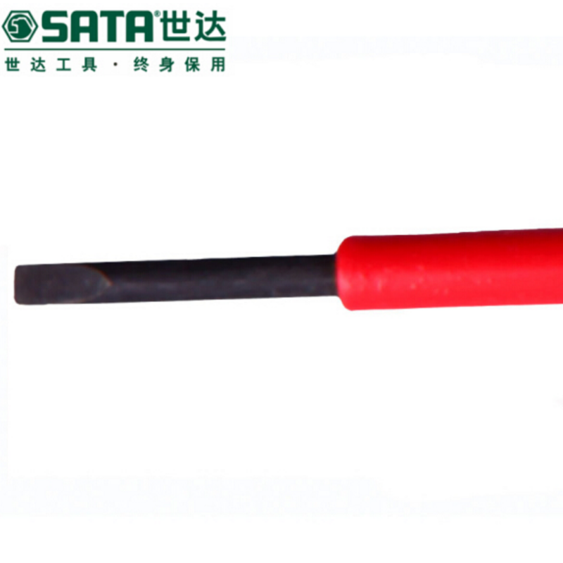 世达SATA T系列双色柄一字绝缘螺丝批61321-61325 6.5x150MM 61325