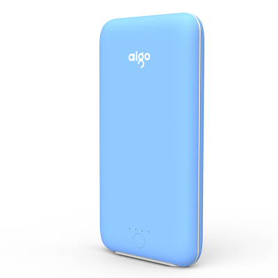 爱国者(aigo) 移动电源 T20000 聚合物电芯 20000毫安时 充电宝 蓝色