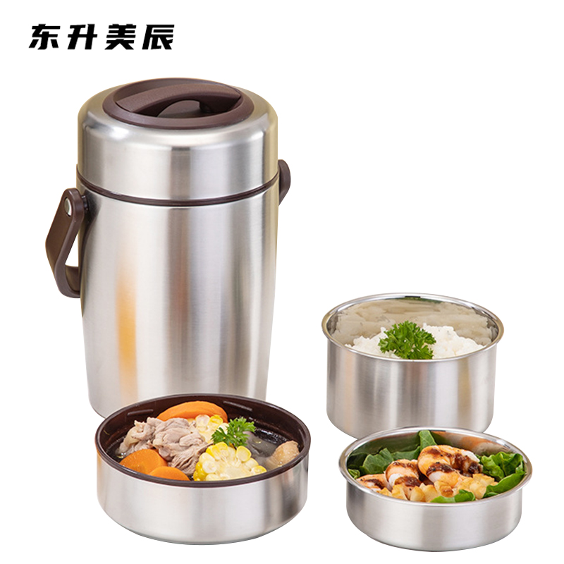 东升美辰 不锈钢保温饭盒2L DS-046 个高清大图