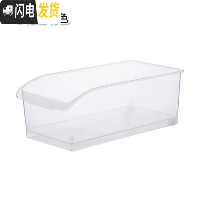 三维工匠大号冰箱食物保鲜盒透明食品收纳储物盒厨房塑料盒子收纳盒_177 带滑轮透明色